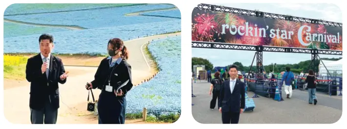 ひたちなか市の観光振興 国営ひたち海浜公園とイベント会場を訪れる大谷明市長